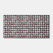 Retro-Schachbrett Schreibtischunterlage (Vorderseite)