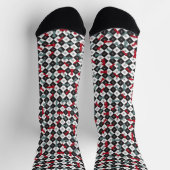 Retro-Schachbrett Socken (Oben)