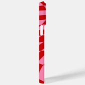 Retro-Schachbrett wirbelrot Case-Mate iPhone Hülle (Rückseite / Rechts)