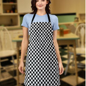 Retro-Schachbrettmuster Schürze