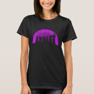 Retro Schachfiguren Schachspieler 6 T-Shirt