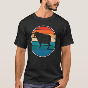 Retro-Schaf im Vintage-Stil Süßes Schaf T-Shirt