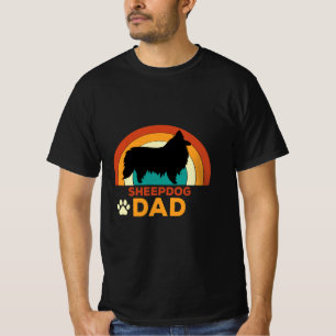 Retro Schäferhund-Vater T-Shirt