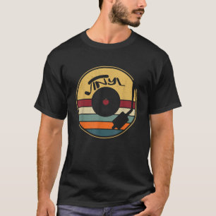 Retro-Schallplatte Vintage-Vinyls LP-Rekord T-Shirt