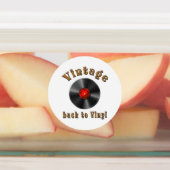 Retro Schallplatte, Vinyl, Vintage, Oldie Runder Etiketten (Befestigt)