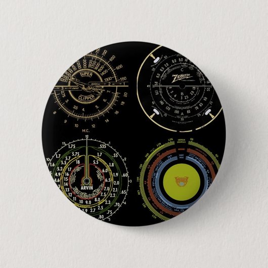 Retro-Schallplatten Button (Vorderseite)