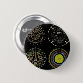 Retro-Schallplatten Button (Vorne & Hinten)