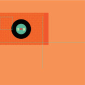 Retro-Schallplatten-Hochzeitsflagge Stoff (Kachel)