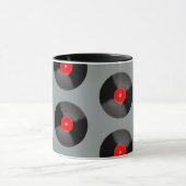 Retro-Schallplatten-Kaffeetasse Tasse (Zentrum)