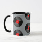 Retro-Schallplatten-Kaffeetasse Tasse (Links)