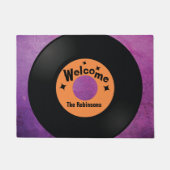 Retro-Schallplattenmusik-Liebhaber Fußmatte (Vorderseite)
