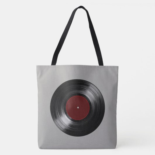 Retro-Schallplattenmusik Tasche (Vorderseite)