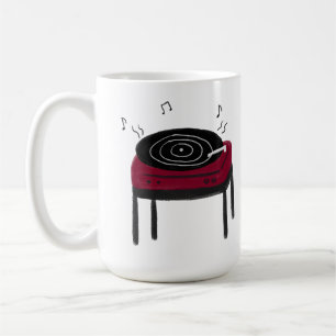 Retro-Schallplattenspieler-Geschenk für Musikliebh Kaffeetasse