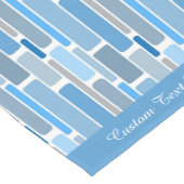 Retro-Schatten des Musters für blaues geometrische Kurzer Tischläufer (Ecke)