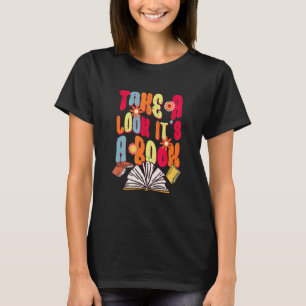 Retro schauen Sie sich das in einem Buch Librari T-Shirt