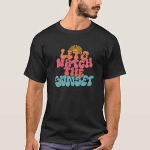 Retro schauen wir uns die schicken Sonnenuntergäng T-Shirt