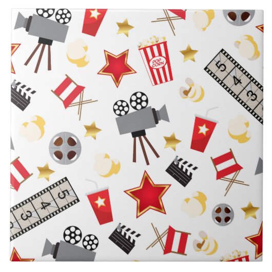 Retro Schauspiel-Film-Theater/Theater Fliese (Vorderseite)