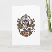 Retro-Scheune Uhu 'I gib a hoot' Design Karte (Vorderseite)