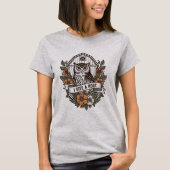 Retro-Scheune Uhu 'I gib a hoot' Design T-Shirt (Vorderseite)