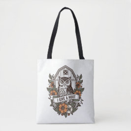 Retro-Scheune Uhu 'I gib a hoot' Design Tasche