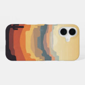 Retro-Schichtcanyons iPhone 16 Hülle (Rückseite (Horizontal))