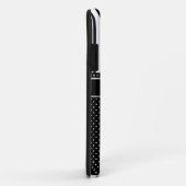 Retro schickes elegantes Schwarzweiss des Case-Mate iPhone Hülle (Hinten/Rechts)