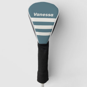 Retro Schiefergrau, Dreifach-Streifendesign mit Na Golf Headcover