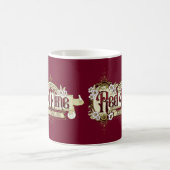 Retro-Schild Rotweintag Kaffeetasse (Mittel)