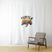 Retro-Schildkröten-T-Shirt Wandteppich (Beispiel)