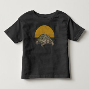 Retro-Schildkrötenliebhaber Vintage-Schildkröte Kleinkind T-shirt