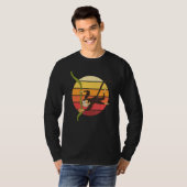 Retro Schimpanse Tier Affe T-Shirt (Vorne ganz)