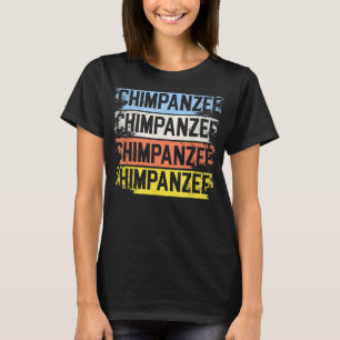 Retro Schimpanzee Chimp Affe Lover Ape Schimpanse T-Shirt