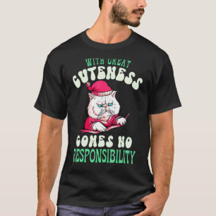 Retro Schlafkatze Kinder Männer Frauen Groovy Pyja T-Shirt