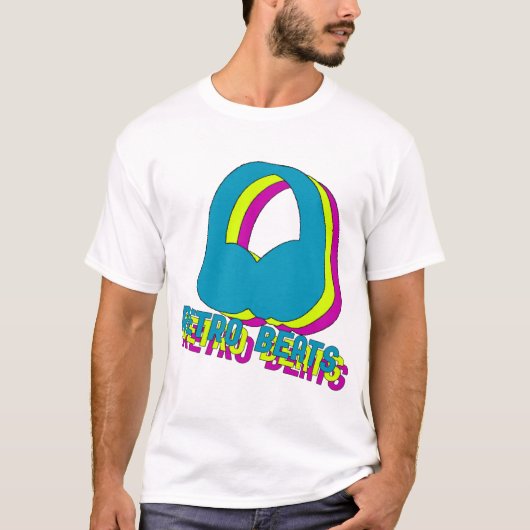 Retro Schlag-T - Shirt (Vorderseite)