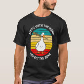 Retro-Schlamassel mit Honk holen sich Gänseduckfar T-Shirt (Vorderseite)