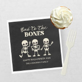 Retro schlecht zu den Knochen spenstig Halloween Serviette