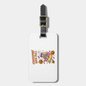 Retro Schleichen in den Herbst Halloween Gepäckanhänger (Vorderseite vertikal)