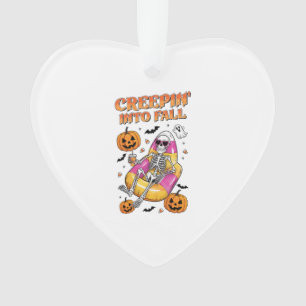 Retro Schleichen in den Herbst Halloween Ornament