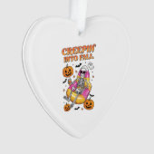 Retro Schleichen in den Herbst Halloween Ornament (Vorderseite)