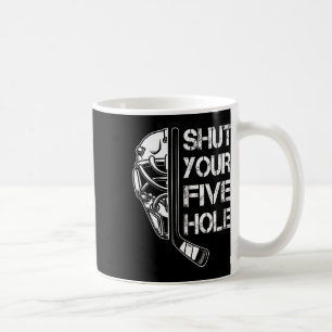 Retro Schließe Dein Fünf-Loch-Torwart Vintage Hock Kaffeetasse