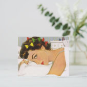 Retro SCHLUMMER Party Einladung (Stehend Vorderseite)