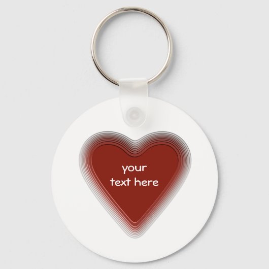 Retro-Schlüsselanhänger für den roten Text Schlüsselanhänger (Vorderseite)