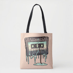 Retro schmelzende Kassette Vaporwave Tasche