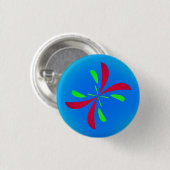 Retro Schmetterling Button (Vorne & Hinten)