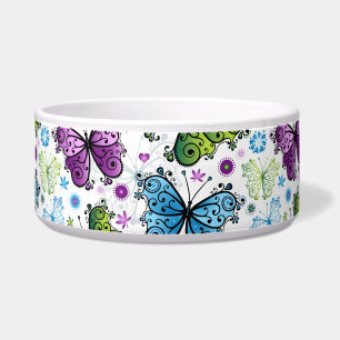 Retro-Schmetterling im Hippie-Stil Napf