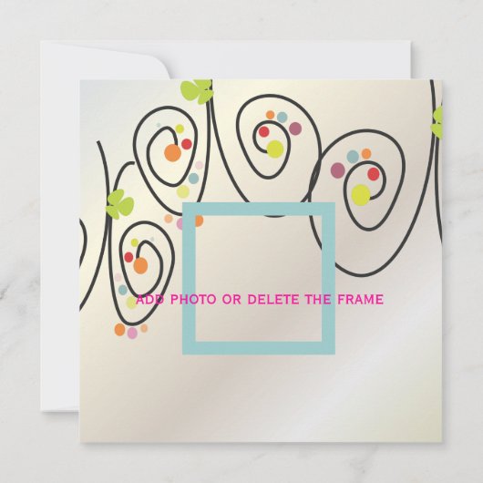 Retro-Schmetterlinge + Spring Bouquet/ Save the Da Date (Rückseite)