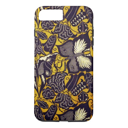 Retro-Schmetterlinge und Blume Case-Mate iPhone Hülle (Rückseite)