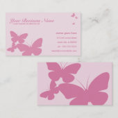 Retro Schmetterlinge Visitenkarte (Vorne/Hinten)