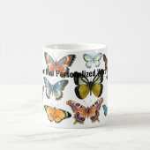 Retro-Schmetterlingsinsekt-Liebhaber Keramik Kaffe Kaffeetasse (Mittel)