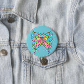 Retro-Schmetterlingsknopf Button (Beispiel)